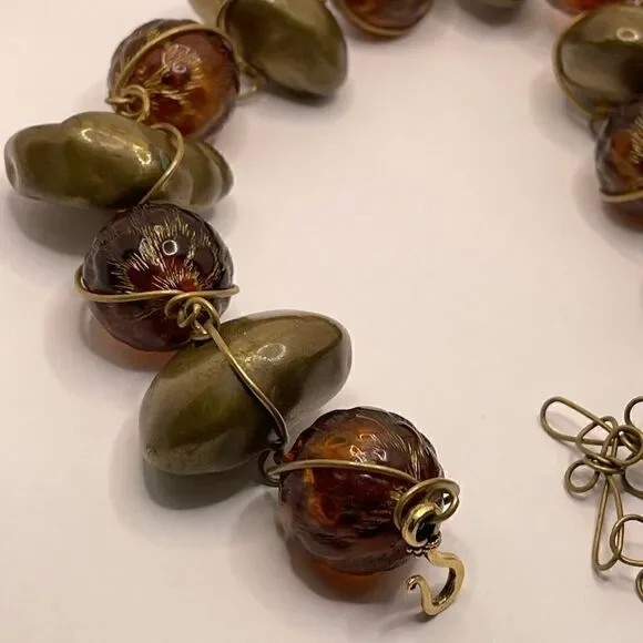 Vintage ABRA COUTURE chunky necklace choker - Picture 10 of 10